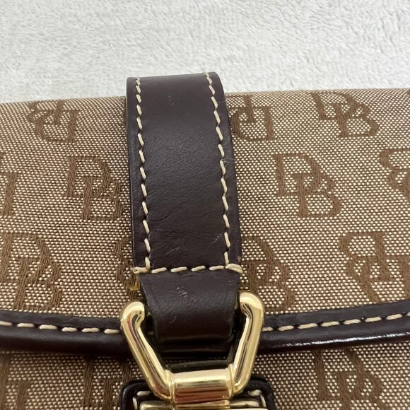 Dooney & Bourke Signature Brown Wristlet - Picture 5 of 6